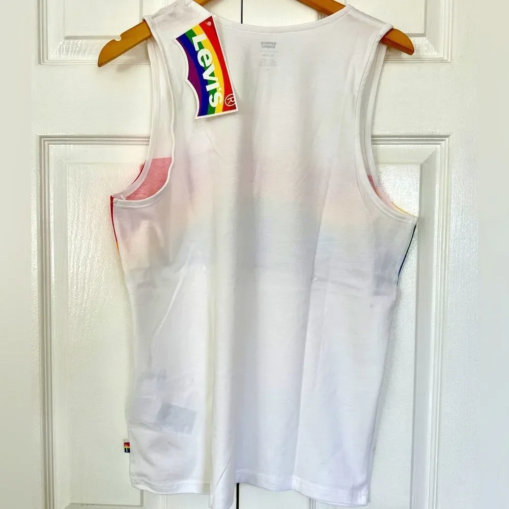 Levi’s PRIDE Shirt Oversize Tank Top Sizes Rainbow LGBTQ S, M, L NEW